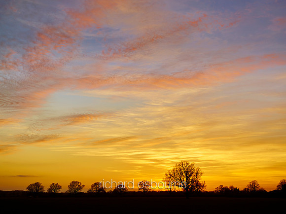 V9N13  Sunset, Fritton, Norfolk, UK
