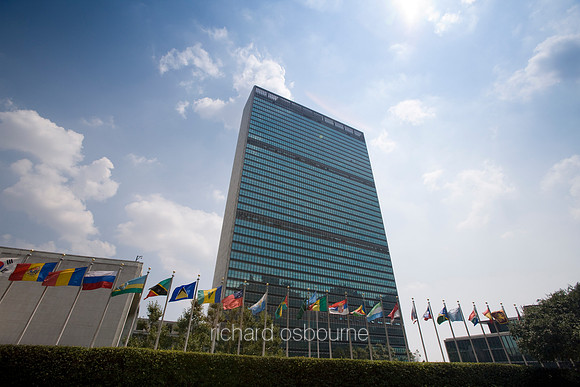 V4NY38  UN Building, New York City, USA