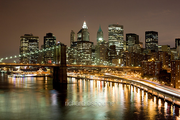V4NY3 Brooklyn Bridge and Manhattan, New York City, USA