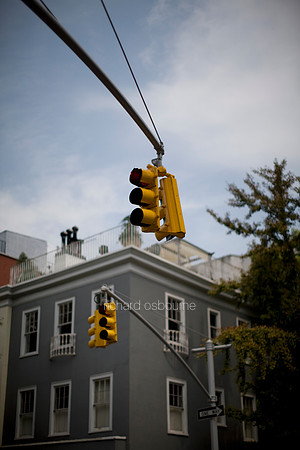 V4NY11  Intersection Lights, New York City, USA