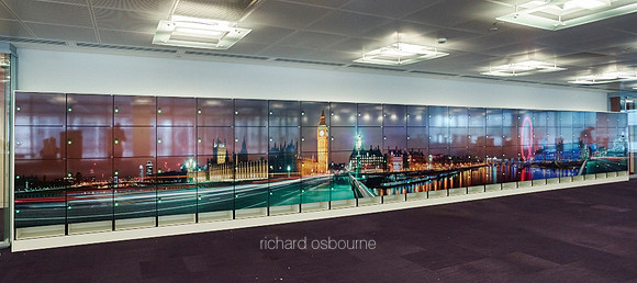 Our Super-Wide Panoramics on Vinyl Mounted to Lockers in Open Plan Offices