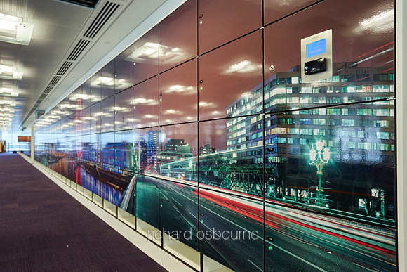 Our Super-Wide Panoramics on Vinyl Mounted to Lockers in Open Plan Offices