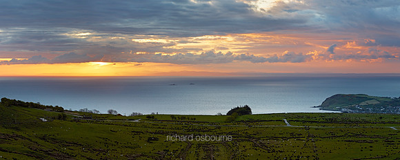 P3S8  Dawn, Glen Arm, County Antrim, Northern Ireland, UK