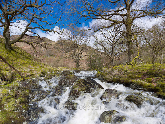 V6RS4  Waterfalls, Buchan Burn, Glen Trool, Dumfries & Galloway, Scotland, UK