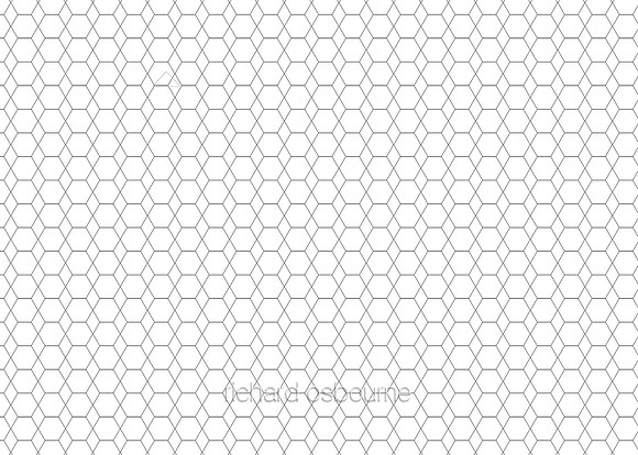 G348 Polar White Hexagon