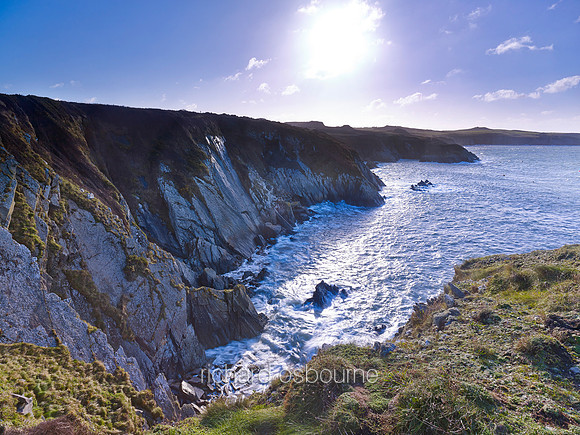 V6L28  Ramsey Island from St Justinian, St David's, Pembrokeshire, Wales, UK