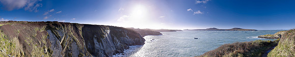 P3S15  Ramsey Island from St Justinian, St David's, Pembrokeshire, Wales, UK