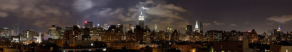 P2C13 Empire State Building and Manhattan at Night, New York, USA