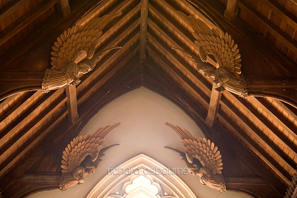 L1AR36 Angels, Church of St Michael, Booton, Norfolk