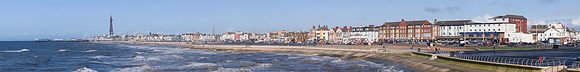 P2S20  Blackpool Tower and Pleasure Beach, Lancashire, UK