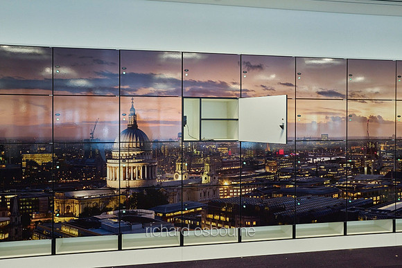 Our Super-Wide Panoramics on Vinyl Mounted to Lockers in Open Plan Offices
