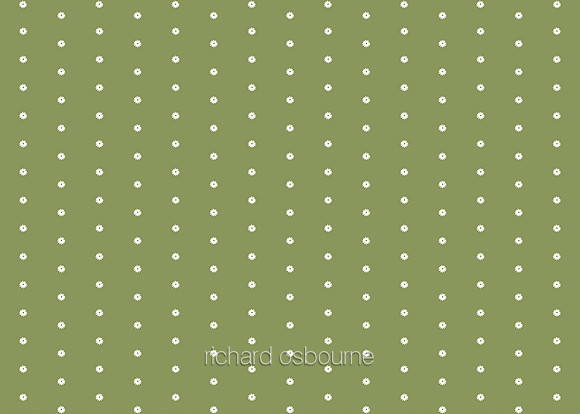 G261 Green Olive Daisies