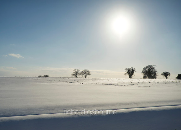 V12L15  Deep Snow on Fields, Norfolk, UK