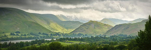 P5L29  Ullswater and Helvellyn Range, Lake District, UK
