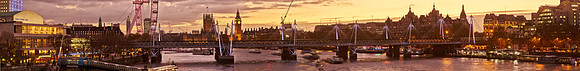P4C49  Thames Sunset, London, UK