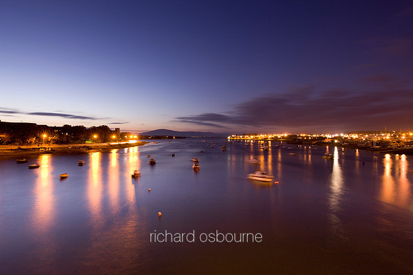 V4L23  Sunset, Piel Channel, Barrow-in-Furness, Cumbria, UK