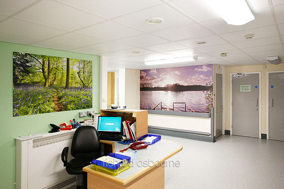 UHSM Wythenshawe Hospital - PhotoPanel, 1350 x 900mm and PhotoWall Laminated Wallpaper, 3.5 x 1.5m
