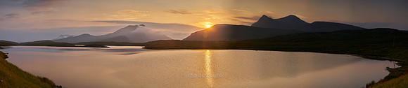 P4W2  Lochan an Ais, Ben More Coigach and Cul Beag, Coigach, Scotland, UK
