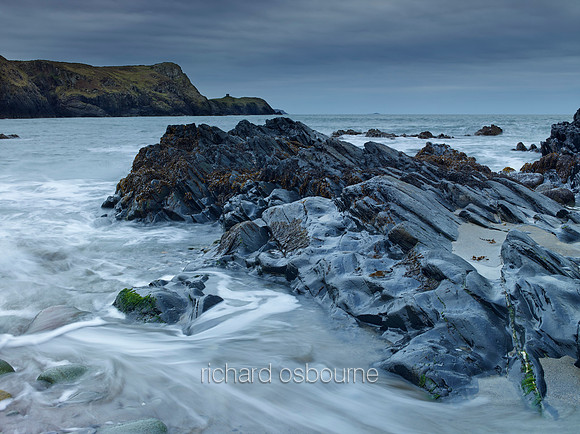 V8L41  Traeth Llyfn Beach, Pembrokeshire, Wales, UK