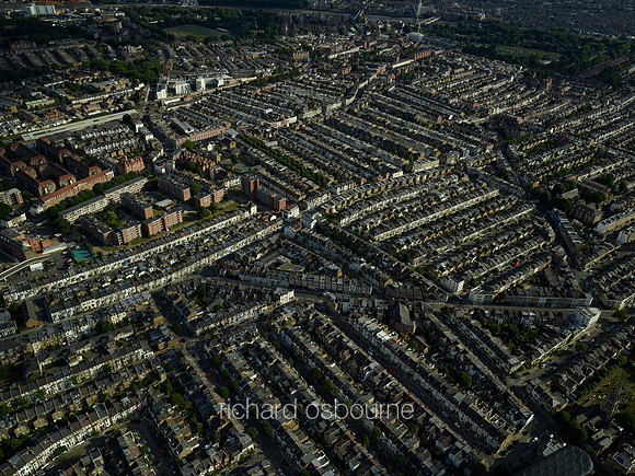 V11C11  Aerial View of Chelsea, London, UK