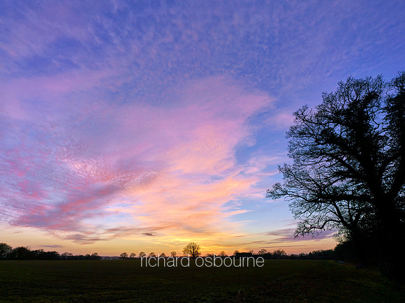 V9N15  Sunset, Fritton, Norfolk, UK