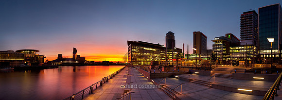 P3C1 - Media City Sunset, Salford Quays, Greater Manchester, UK