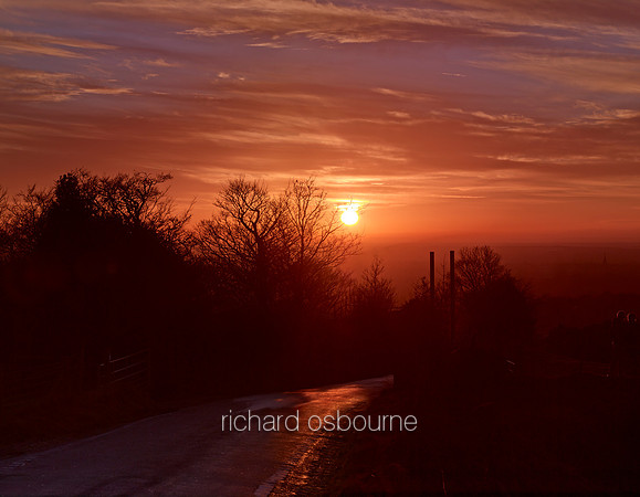 V7L33  Sunset, Werneth Low, Hyde, Greater Manchester, UK