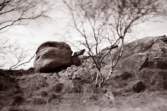 V4BW7  Hathersage Edge, Peak District, Sheffield, UK