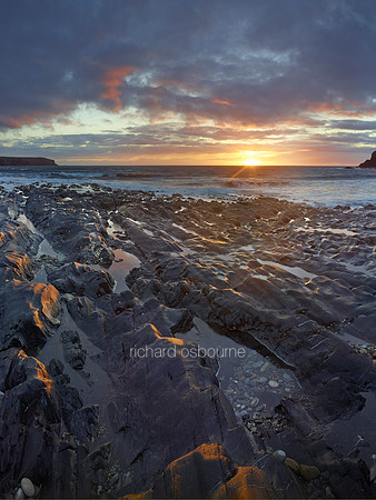 V8L34  Abereiddy Beach, Pembrokeshire, Wales, UK