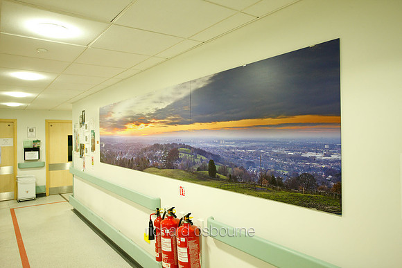 UHSM Wythenshawe Hospital - Panoramic Triptych PhotoPanel, 4050 x 900mm
