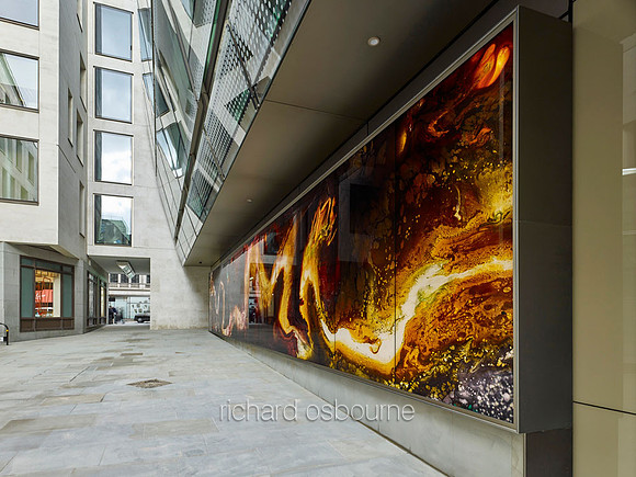 External Back Lit PhotoGlassWorks 18 x 3m, for Keith Tyson Projects and The Crown Estate