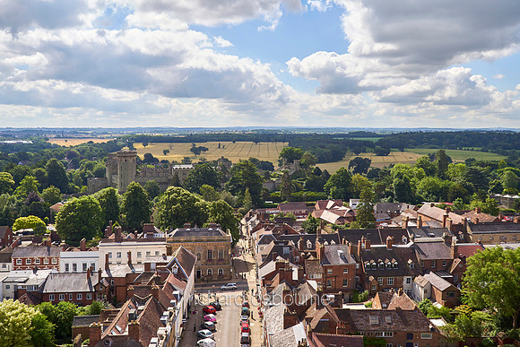 V10C28  Warwick From St Mary's Church, Warwickshire, UK