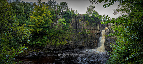 P4W7  High Force Waterfall, Teesdale,  UK