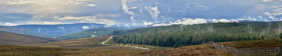 P4L23  View From Blakehope Nick, Kielder Forest Drive, Northumberland, UK