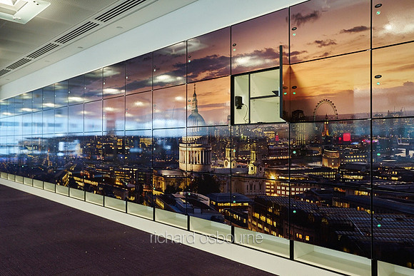 Our Super-Wide Panoramics on Vinyl Mounted to Lockers in Open Plan Offices