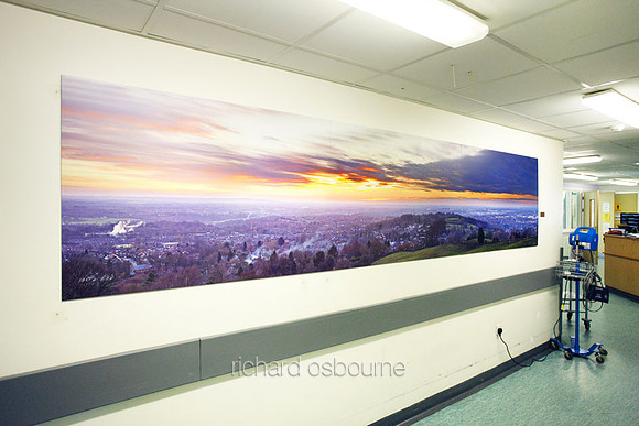 UHSM Wythenshawe Hospital - Panoramic Triptych PhotoPanel, 4050 x 900mm