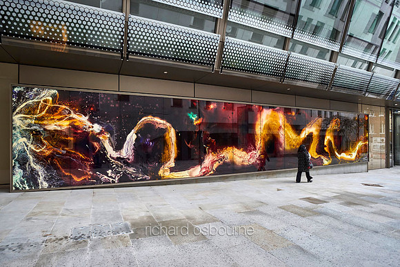 External Back Lit PhotoGlassWorks 18 x 3m, for Keith Tyson Projects and The Crown Estate
