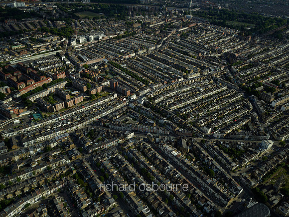 V11C11  Aerial View of Chelsea, London, UK