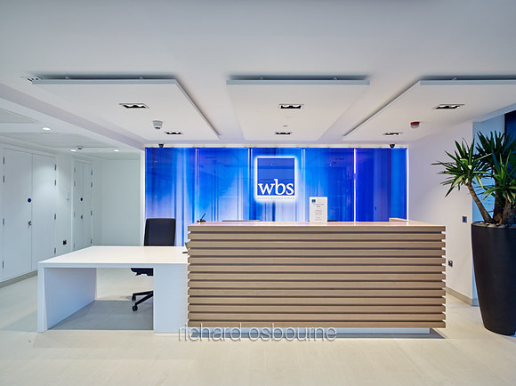 Reception Area, PhotoGlassWorks Back Lit Wall, 5m x 2m