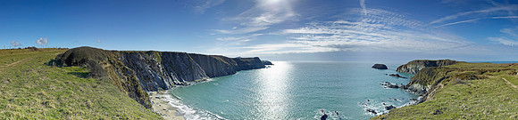 P3S26  Traeth Llyfn Beach, Pembrokeshire, Wales, UK
