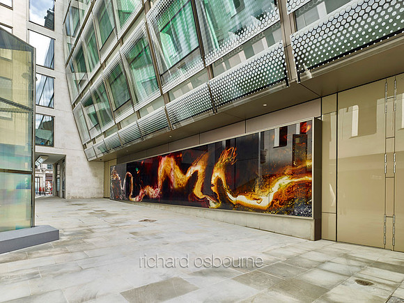 External Back Lit PhotoGlassWorks 18 x 3m, for Keith Tyson Projects and The Crown Estate