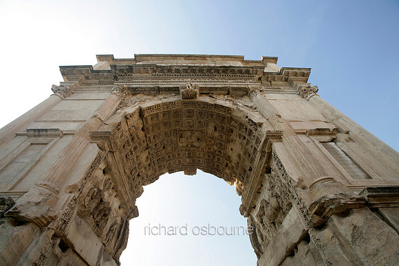 V5AR26  Arch of Septimius Severus, Ancient Roman Forum, Rome, Italy