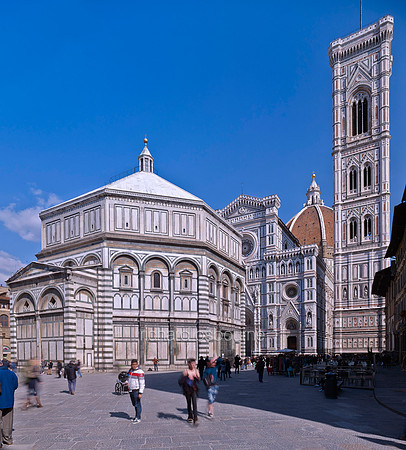 V7C66  Duomo, Baptestry and Campanile, Florence, Italy