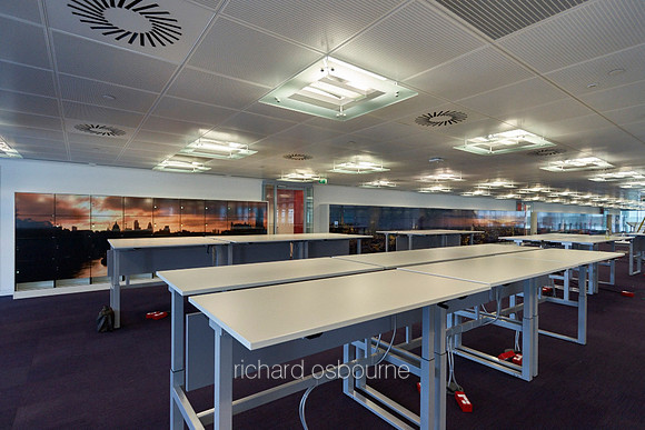 Our Super-Wide Panoramics on Vinyl Mounted to Lockers in Open Plan Offices