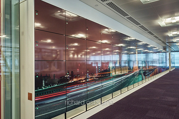 Our Super-Wide Panoramics on Vinyl Mounted to Lockers in Open Plan Offices
