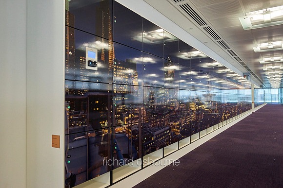 Our Super-Wide Panoramics on Vinyl Mounted to Lockers in Open Plan Offices