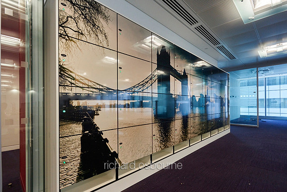 Our Super-Wide Panoramics on Vinyl Mounted to Lockers in Open Plan Offices