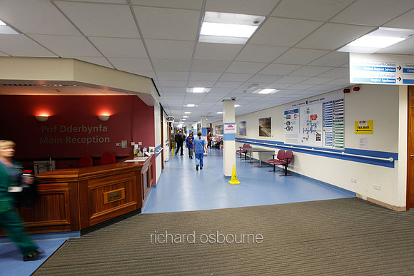 Withybush Hospital, Haverfordwest,  Main Entrance